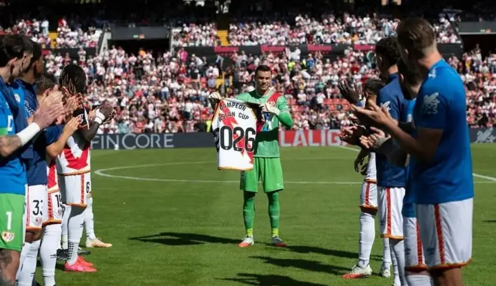 Emil Audero Terima Guard of Honour dari Rayo Vallecano
